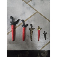 PROMOSI LELONG 5 ITEM-KERIS KECIL,KERIS MERAH MATA LINTAH 4" & 3",KERIS WAFAQ BESI KUNING,KERIS 1INC