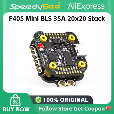 SpeedyBee F405 Mini Stack Flight Controller FC BLS 35A V2 3-6S 20x20 4-in-1 ESC Dual BECs for RC FPV