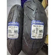 METZELER SPORTEC M5 120/70ZR17 180/55ZR17 SPORT - TOURING TUBELESS TYRE