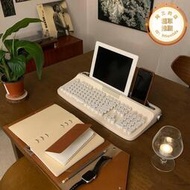 韓國actto復古式無線平板電腦外接鍵盤ipad手機通用支架/筆記本臺式電腦辦公仿古打字機圓點鍵盤