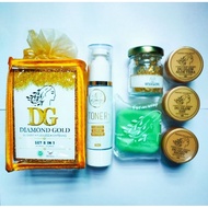 DIAMOND GOLD DG GLOW WITH TONER NEW PACK SKINCARE ORIGINAL HQ