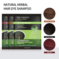 CICIMART  TENTWENTY HAIR DYE SHAMPOO Herbal Hair Color Shampoo Sachet 30ml Conditioner Haircare Oil 