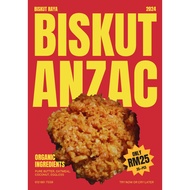 BISKUT RAYA 2024 ANZAC COOKIES #oatmeal  #coconut  #organicsnacks  #purebutter  #hariraya2024 #kelap