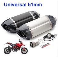 Universal 51mm Exhaust Motorcycle MIVV Muffler Escape Moto DB Killer Pipe Z800 Devil Monster 796 Mod