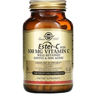 美國Solgar 酯化維他命C 500毫克 100粒素食膠囊