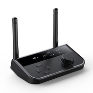 JTKE บลูทูธ5.0เครื่องรับส่งสัญญาณ HD อะแดปเตอร์เสียงแบบไร้สายล่าช้าต่ำ3.5มม. AUX RCA สำหรับหูฟังคอมพ