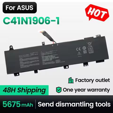 Keyuan New C41N1906-1 GX550LWS GX550LXS FA506QR FA506QM Laptop Battery 90WH for ASUS 2021 F15 FXSnow