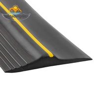 Universal Garage Door Bottom Threshold Seal Strip Weatherproof Rubber (10Ft, Black)
