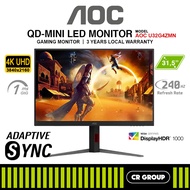 AOC U32G4ZMN 31.5-inch 4K UHD 240Hz Fast VA QD-Mini LED Gaming Monitor (3Yrs Warranty)