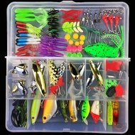106 Pcs Fishing Lure Set Fishing Tackle Box Gewang Soft Plastic Lure Bait Mixed Fishing Lure Accesso