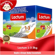 Lactum 1-3 Years Old 3KG Plain Milk Supplement