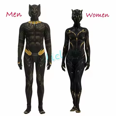TURU Panther 2 Wakanda Forever superhero Black Shuri cosplay costume suit jumpsuit bodysuit Hallowee