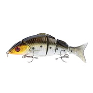 12.5cm / 5 Inches  21g Bionic Multi Jointed Fishing Lure Lifelike Hard Bait Swimbait (red)