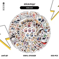 HP 100 Pcs Hetalia Sticker Pack: Axis Powers v2 Cute Aesthetic Vinyl Waterproof for Freebies Sticker