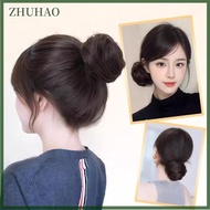 ZHUHAO วิกผมปลอมแบบกิ๊บหนีบผมสังเคราะห์แบบตรงผมต่อแบบหนีบผมตรงแบบหนีบ