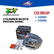 ESR MOTOR EX5 DREAM 53MM 54MM Racing Cylinder Block Piston Sonic honda red leo redleo