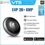 Genuine EZVIZ E4P 6MP Fisheye Wifi Camera - Panoramic View, 2-Way Talk, Infrared Night