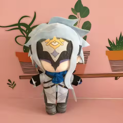 Genshin Impact The Doctor II Dottore Cute Plush Toys 20cm Cartoon Cosplay Stuffed Pillow Kids Birthd