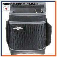 E-Value Waist Pouch 2-Tier Black & Gray Lightweight EDK-1D GR