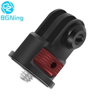 BGNing Aluminum Alloy 1/4  Screw to Tripod Mount Adapter 360 Swivel for Gopro 10 9 8 for Osmo Action 2 for Insta360 One R X Cameras