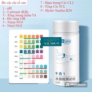 YEE 9in1 water test kit, test pH/gH/kH/No3/No2/TCL/Cl2/H2S/TA