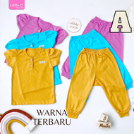 LITTLE Q (WARNA GIRL / BOY) 3 SET SIZE M L XL XXL Setelan Baju Piyama Pajamas Lengan Pendek Celana P