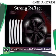 20 Pcs Stiker reflektor Reflektif Velk Pelk Ban Mobil Motor Sepeda