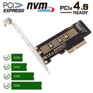 M.2 NVME To PCIe x4 x8 x16 gen4 gen3 Adapter สำหรับแปลงเพื่อใช้งาน SSD M.2 NVME