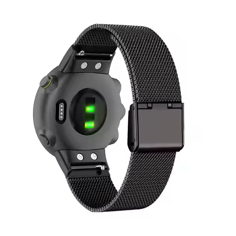 Metal Bands for Garmin Forerunner 45S/45 Band, Stainless Steel Mesh Breathable Strap