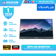 Viewplus MPX-156, 15.6” IPS Portable Monitor, HDMI, Type C, 1ms, Speakers