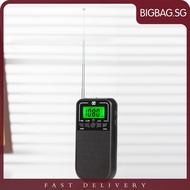 [bigbag.sg] Personal Stereo Radio Digital Display AM FM Radio Headphone Jack Flashlight