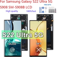 TFT/OLED/Original 100% LCD For Samsung Galaxy S22 Ultra 5G S908 LCD Display Touch Screen Digitizer A
