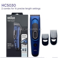 Braun HC5030/HC5050 Hair Clipper With 2 Dedicated Combs 17 Precise Length Setting Fully Washable Memory Safety Lock System [EU Edition]