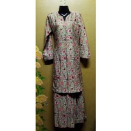 Baju Kurung Preloved Cotton/Satin