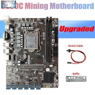 B250c ETH Miner Motoard + Baffle + Kabel Switch 12 PCIE Ke Usb 3.0