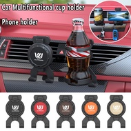 Toyota Alphard Car Multifunctional Folding Cup Holder Air Outlet Phone Holder Storage Hook Car Acces