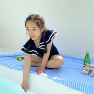 Korean Fashion Girls Lovely Swimwear Kids Swimming Suit One-Piece Bikini Beachwear 1-9y Swimsuit Cut