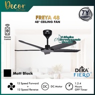 DEKA FIERO Fan FIERO FREYA 48 Inch 5 Blades 24 Speed DC Motor With Remote Control Ceiling Fan Kipas 