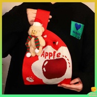 christmas gift ideas christmas gift Christmas Knitted Gift Bag Crossbody Apple Gift Christmas Eve Ch