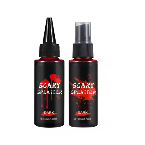 2pcs 100ml Halloween Fake Blood Spray Liquid Blood Eye Blood Drops Halloween Simulation Vampire Fake