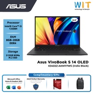 ASUS VIVOBOOK S 14 K3402Z-AKM117WS /Intel Core™i5-12500H /8GB-20GB RAM /512GB SSD /14.0" 2.8K OLED/MS Office /W11 /2 Yrs