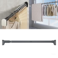 Top Convenient Extendable Curtain Rod Retractable Clothes Drying Rod Customizable Metal Shower Curtain Rods for Bathroom