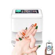 3D Smart Nail Printer, Mobile Smart Nail Printer with 7-Inch High-Definition Touch Screen, Portable 