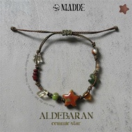 [Full Color Stars] Ceramic star bracelet with 2 colors of waterproof chain / Friends bracelet / Doub