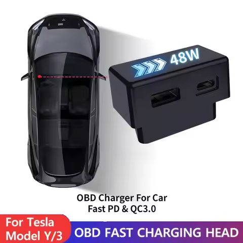 For Tesla Model 3 Model Y X S OBD2 Adapter Charging For Tesla Car Model3 ModelY Dual Port Splitter C