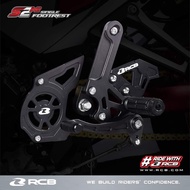 YAMAHA Y15ZR Y16ZR SINGLE RACING FOOTREST RCB S2 V2 BLACK Y15 Y16 S2-V2 ACCESSORIES MOTOR YSUKU MXKI