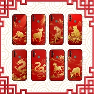 Tecno Spark 7, 7T, 7 Pro flexible case printed with 12 zodiac animals Lucky RedCNY 2026