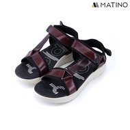 MATINO PLAY รองเท้าแตะชายหนัง รุ่น MC/T 9326 - GREEN/NAVY/RED