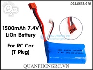 Pin 18650 1500mAh 2S 7.4V LiOn Battery For RC Cars Trucks