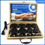 [RazecaMY] Portable SPA Massage Hot Stone Heater Warmer Heating Box for 16Pcs Stones